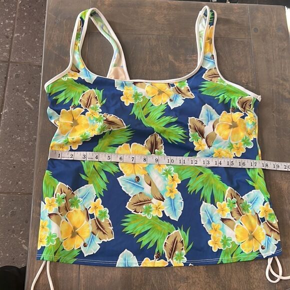 Cazimi tankini floral swimsuit tank top Sz-18W - Picture 11 of 11
